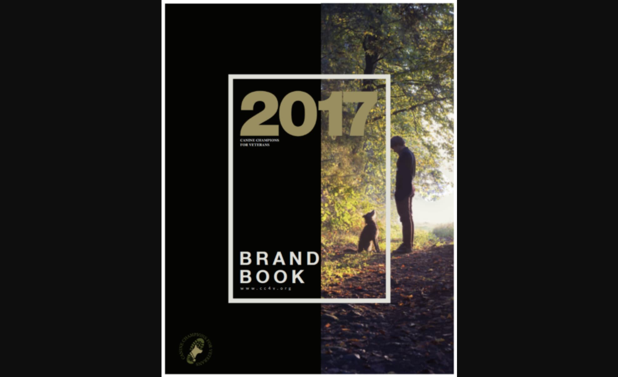 brand book for a dog and veterans service