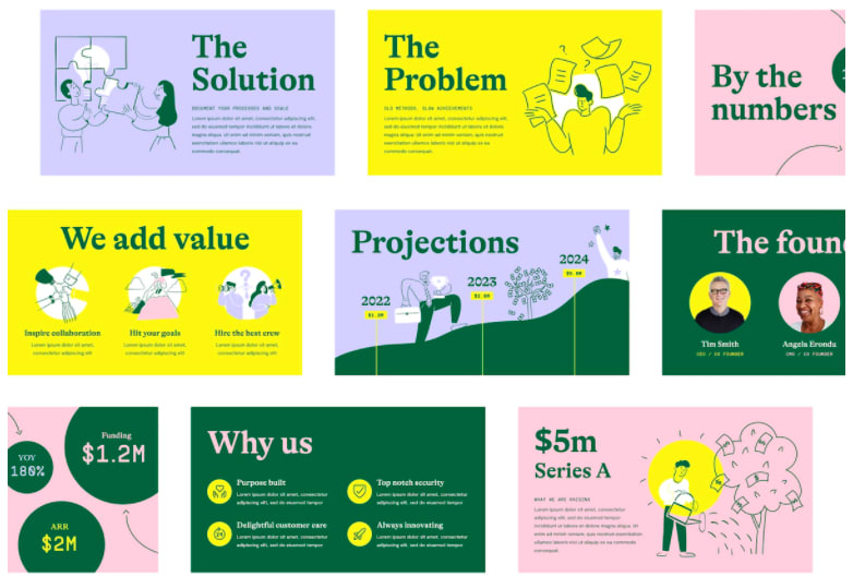 a pitch deck covering brand positioning