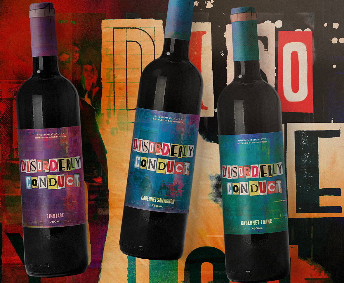 three labels for three distinct wine varietals