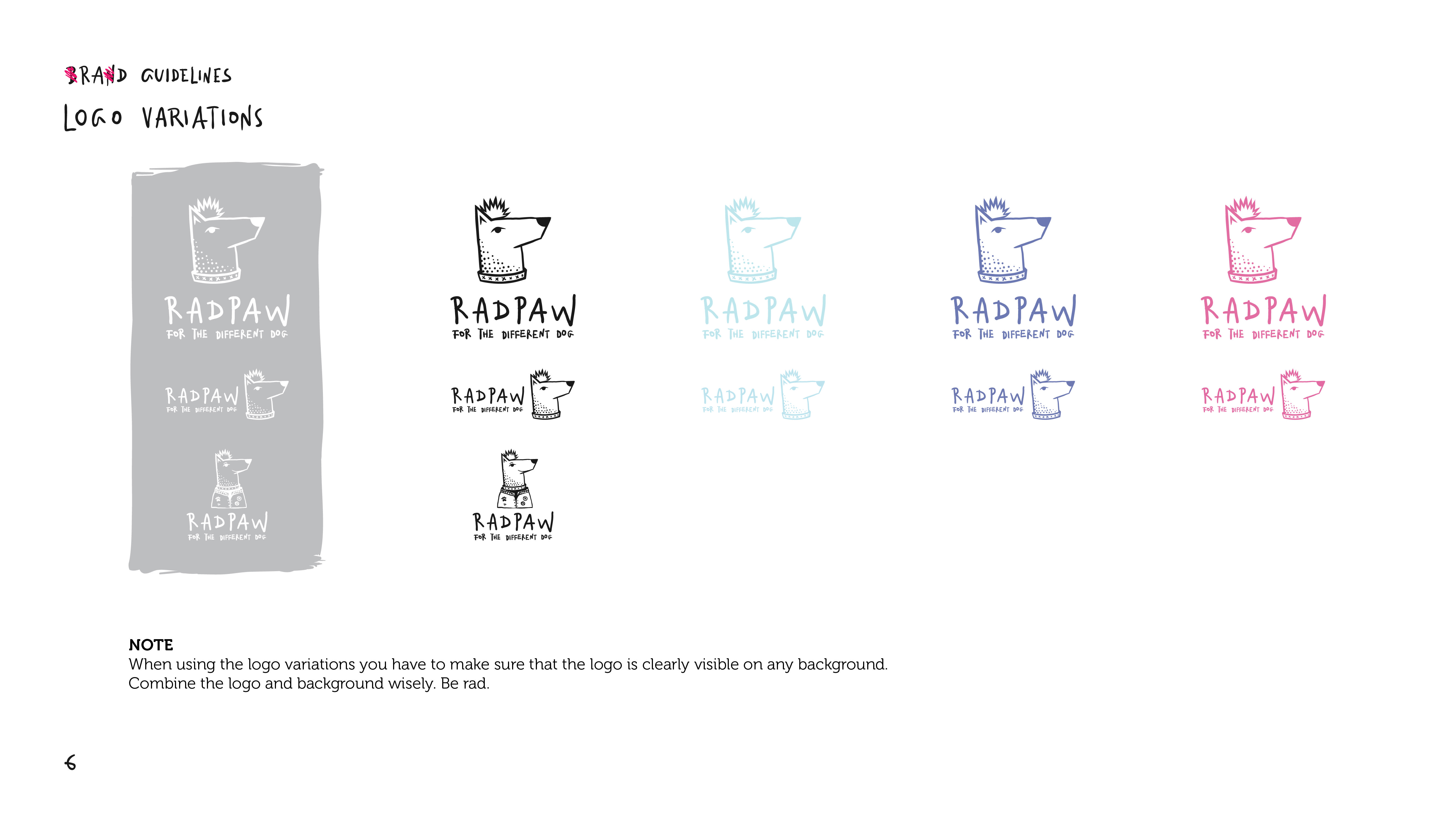 Brand guidelines logo variations