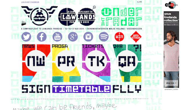Web design for Lowlands