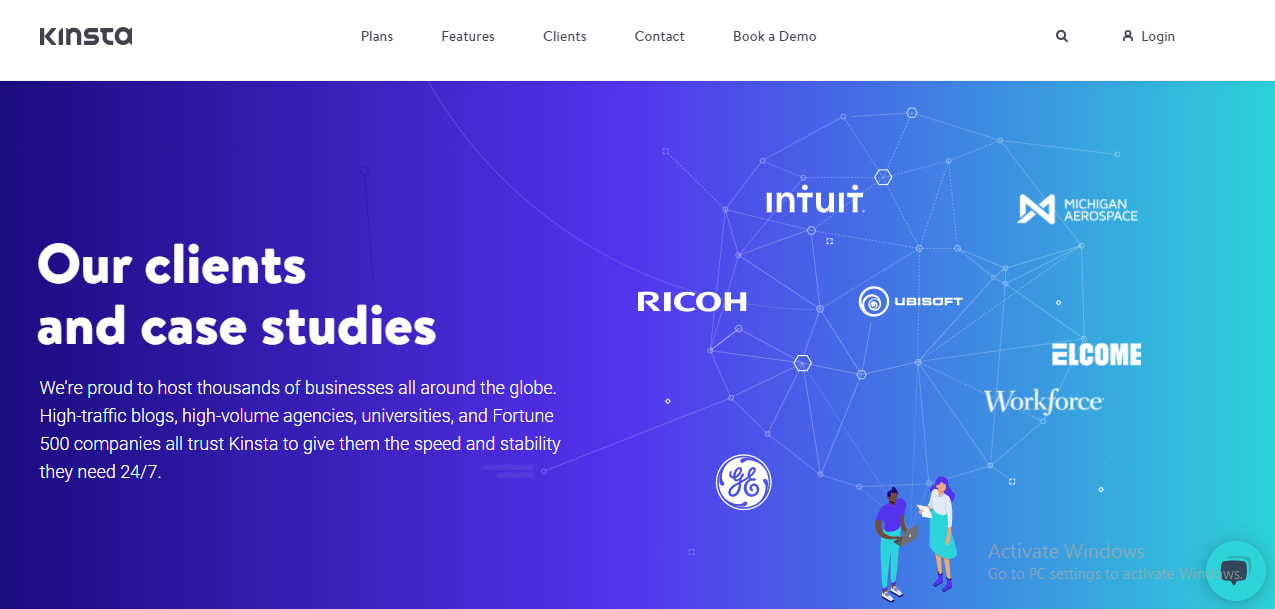 Kinsta website