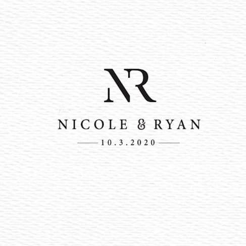 Wedding trends: wedding monogram logo