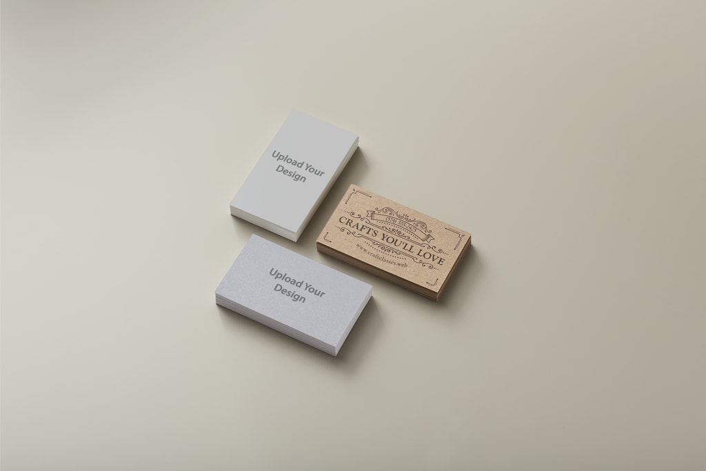 Carte de visite en papier kraft