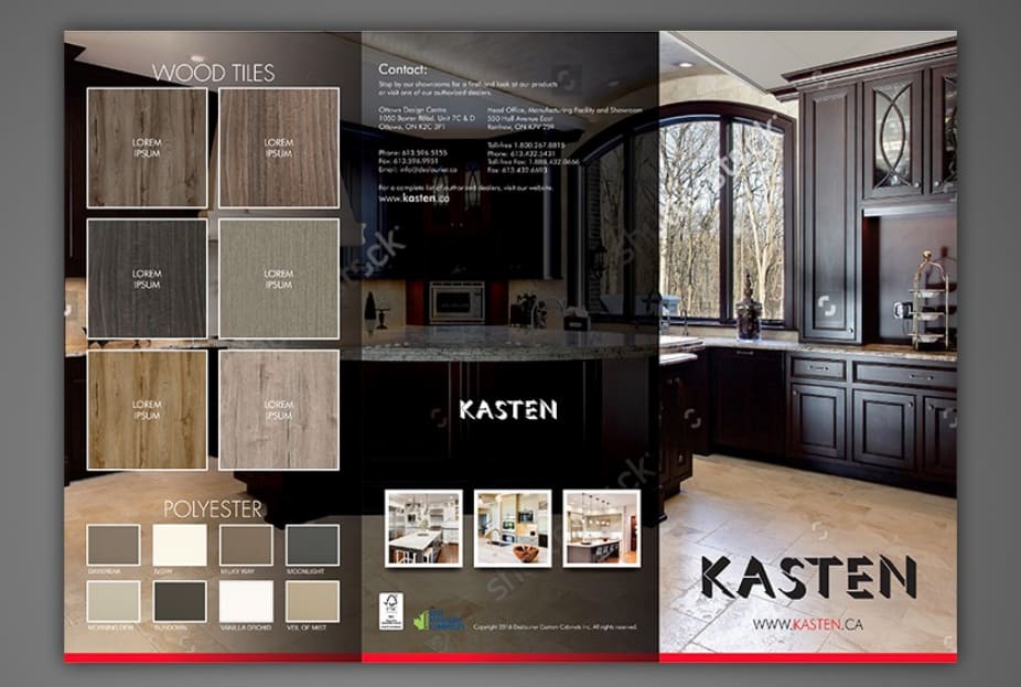 Brochure example: Classic trifold brochure design