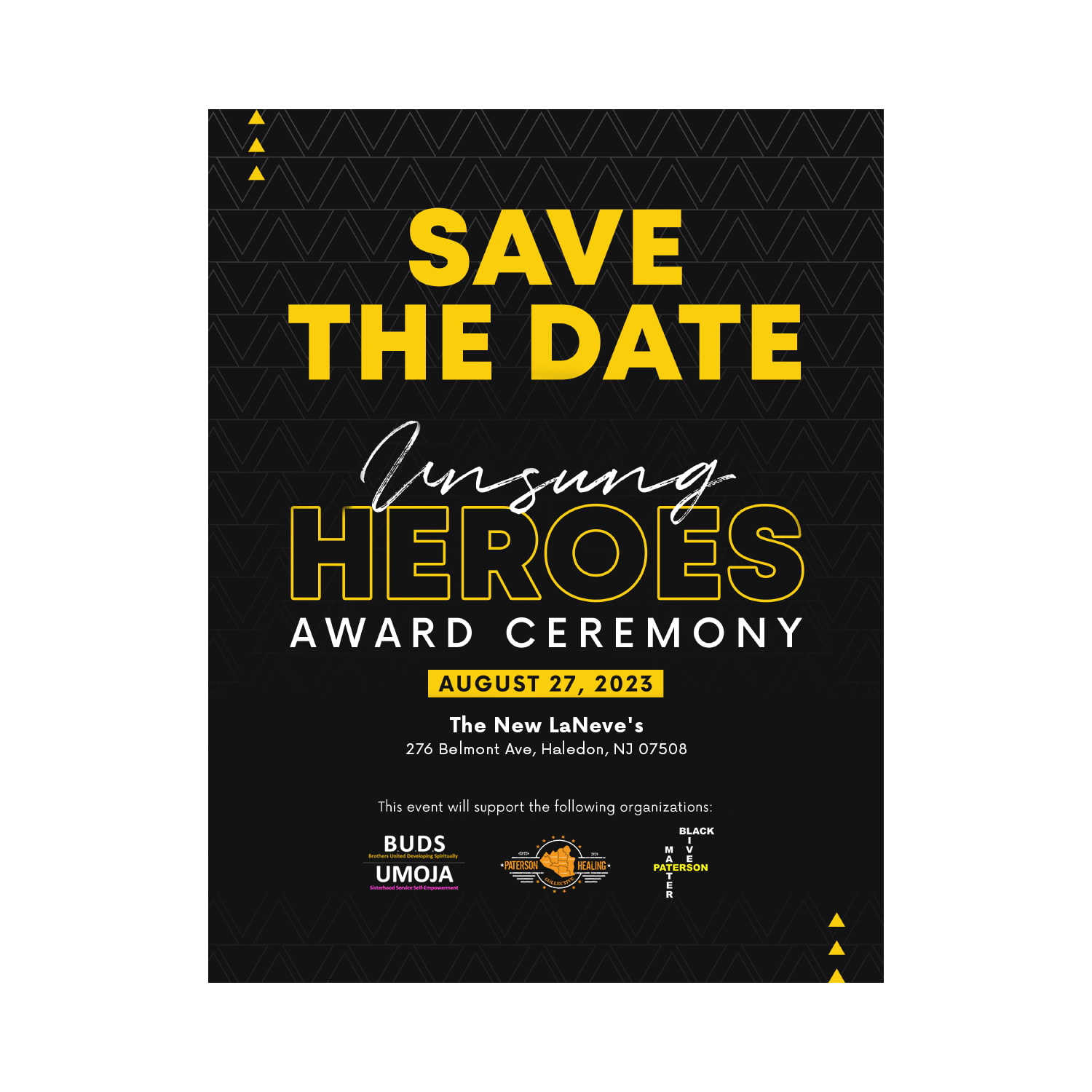 Flyer font for award ceremony