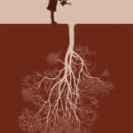 image of an upside down tree that looks like roots