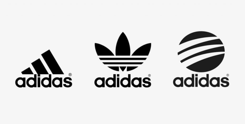 Les trois logos Adidas