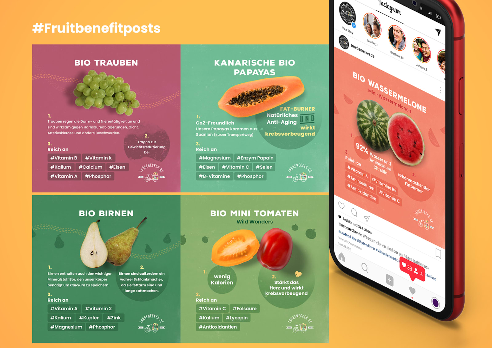 Various posts for a social media style guide