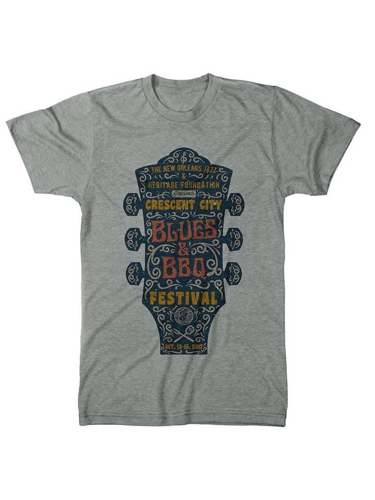Ornamented guitar t-shirt illustration