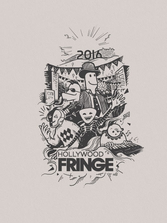 Illustrated t-shirt design for a film festival