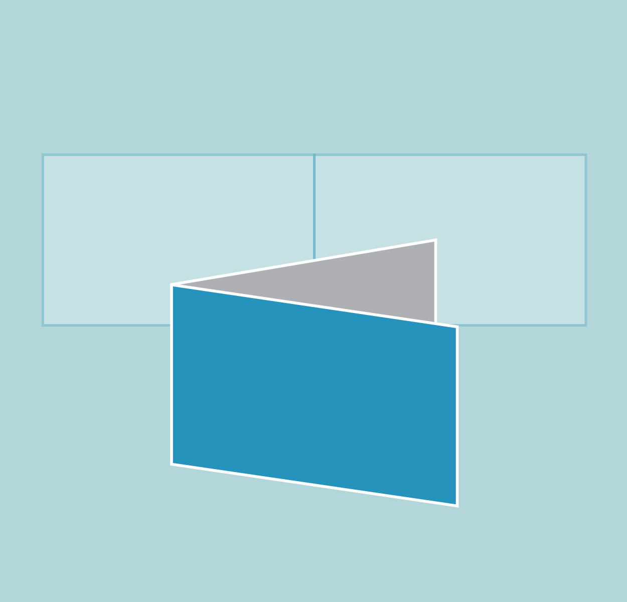 Half-fold brochure, horizontal