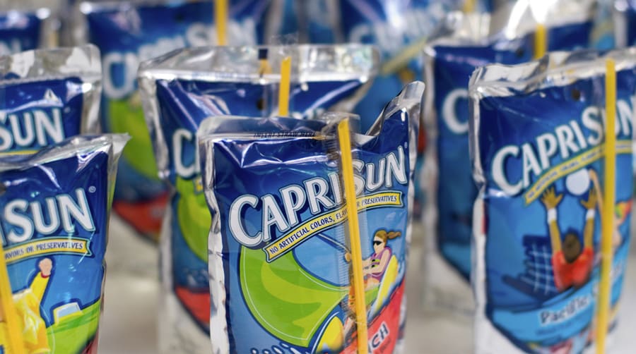 capri sun juice sachets