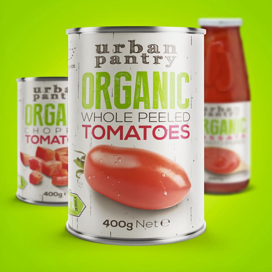 Label design for an organic