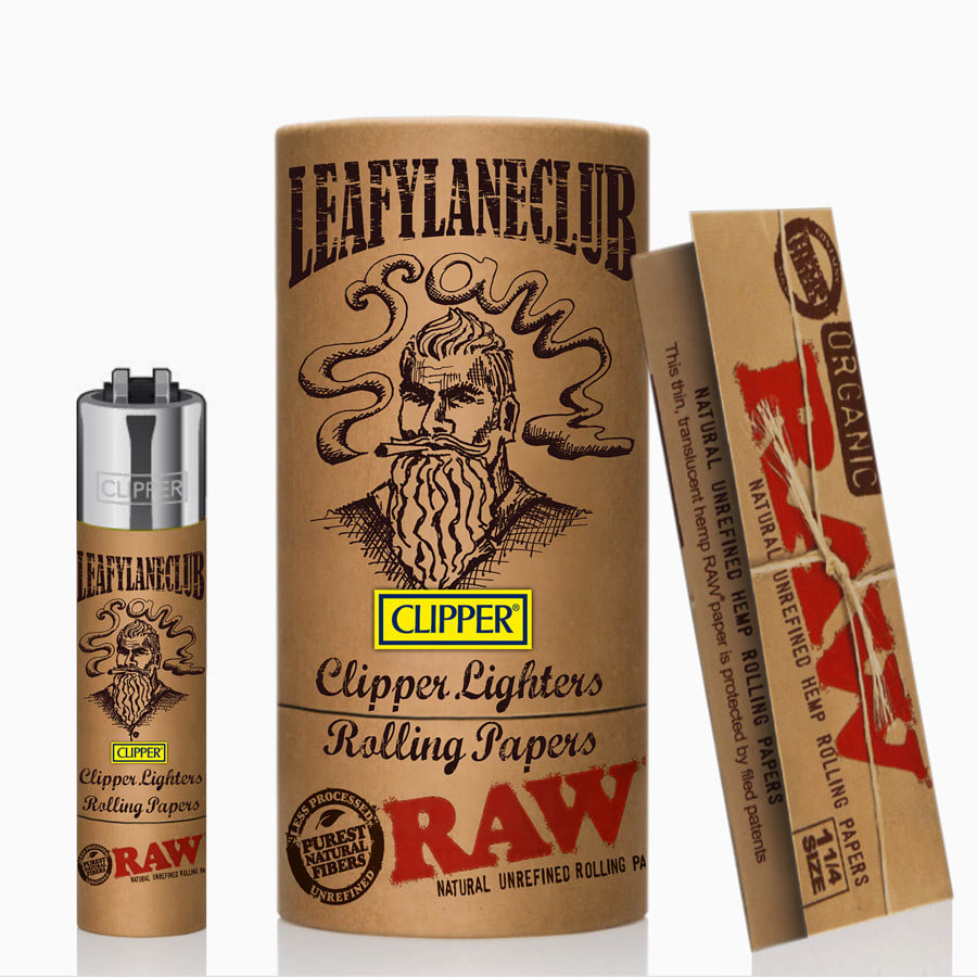 vintage tube design for a brand named Raw