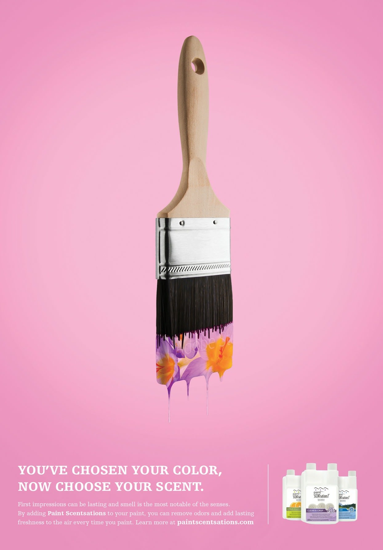 Paint additive print ad