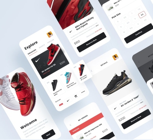 Example for digital marketing: modern app design