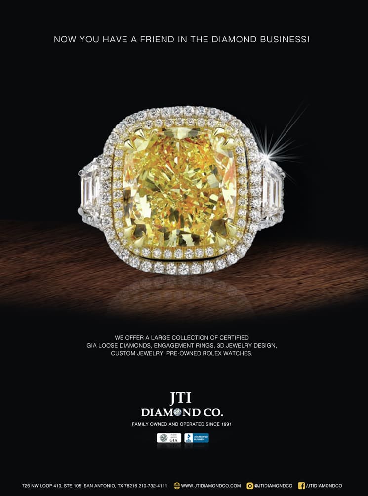 Marketing de marque fort gr&acirc;ce &agrave; une publicit&eacute; print avec une bague en diamant prominente
