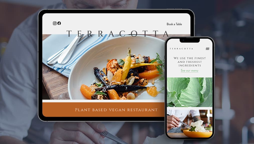 Restaurant responsive website design