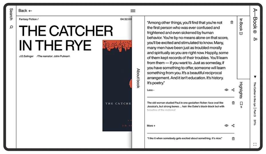 Website design that uses bold typography