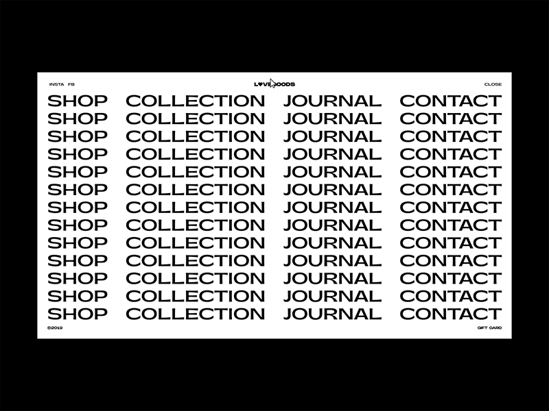 Website design that uses bold typography