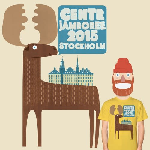Lumberjack and moose t shirt