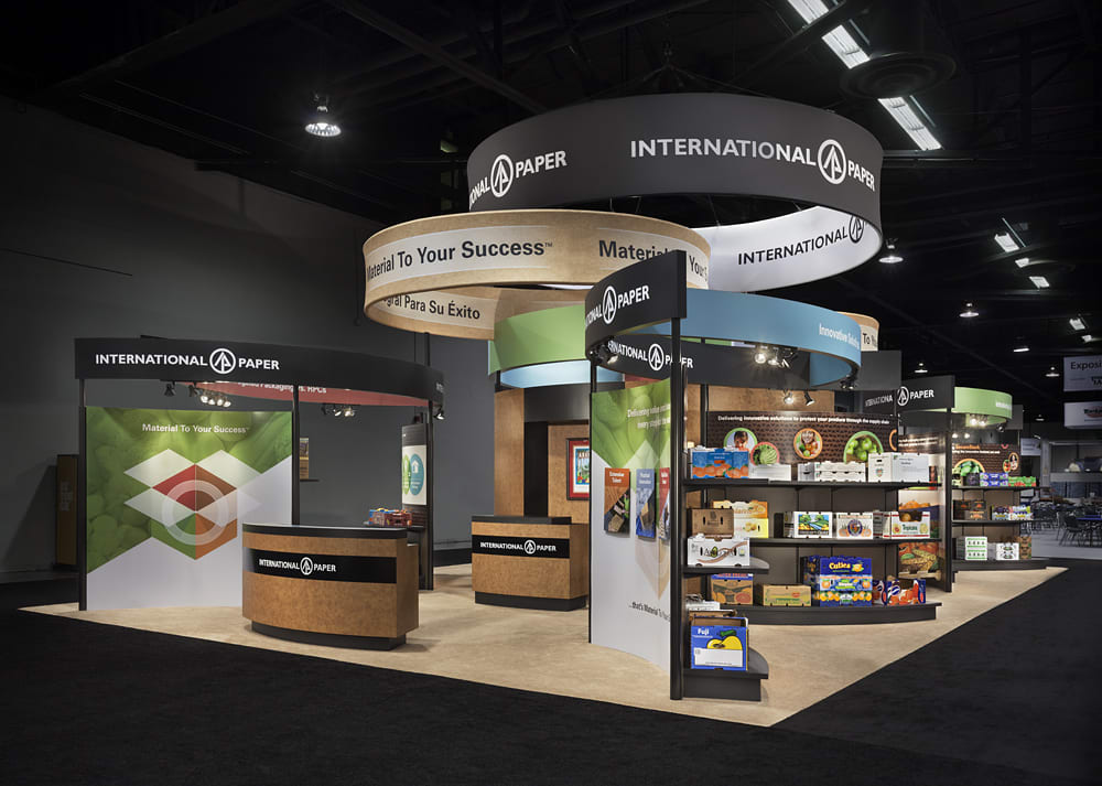 Island trade show booth design