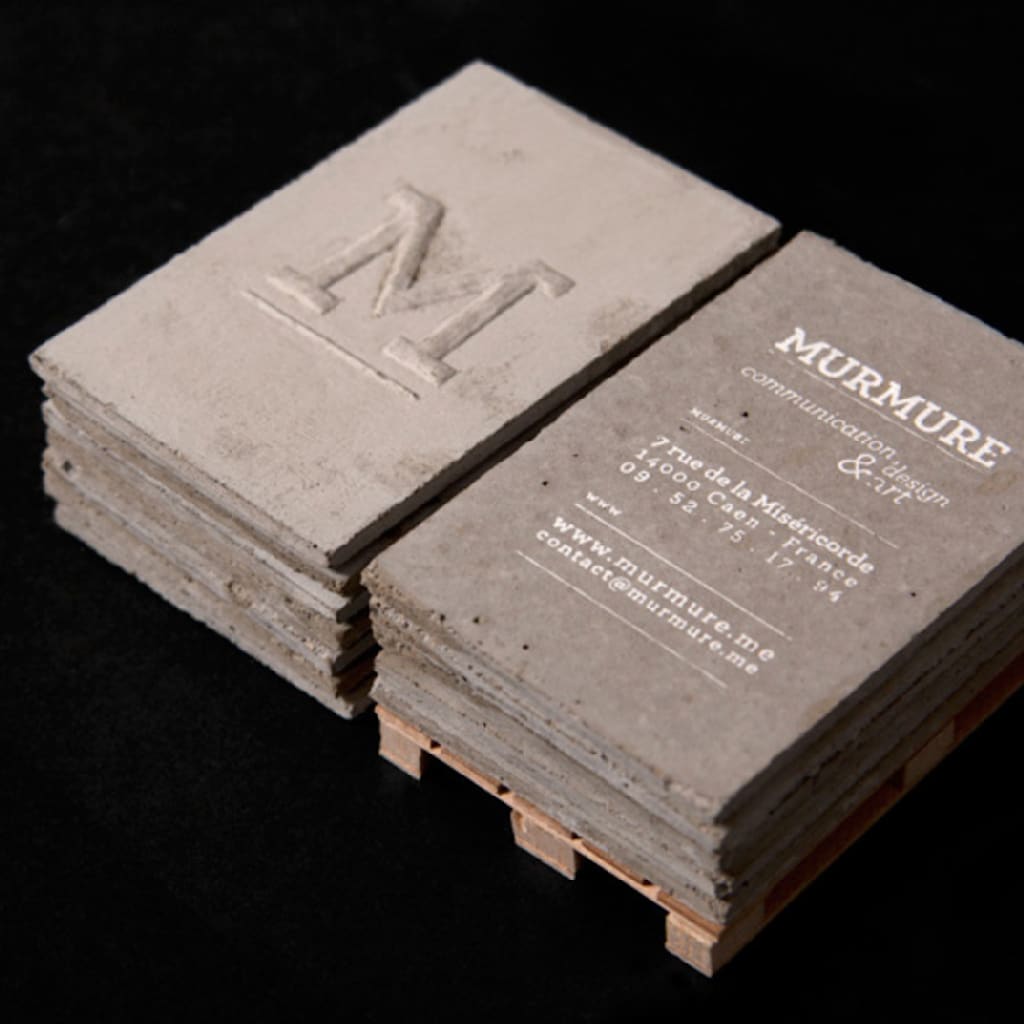 Concrete business card idea