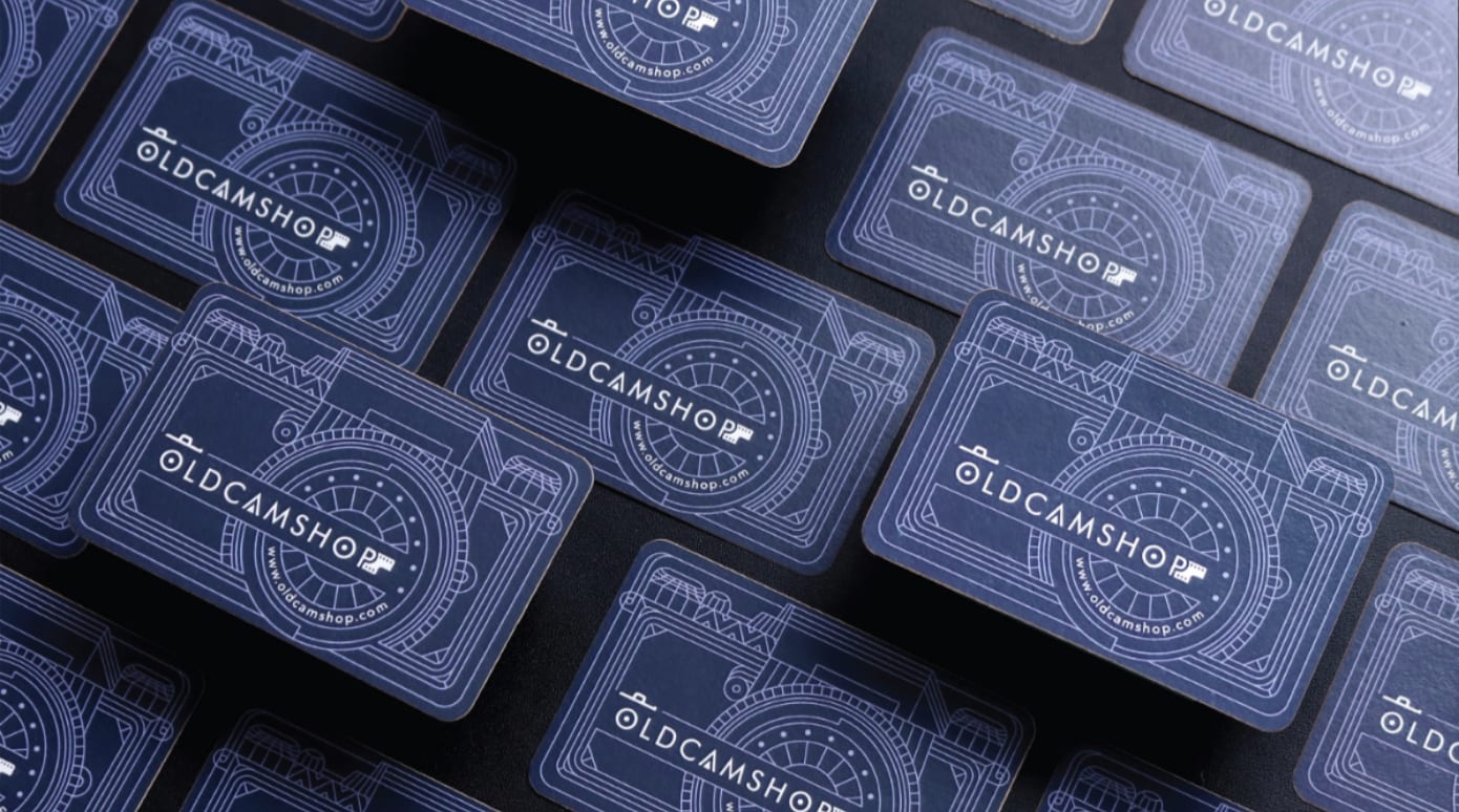 cool business card idea for old camera shop