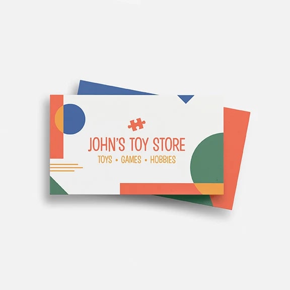 Business card idea toy store