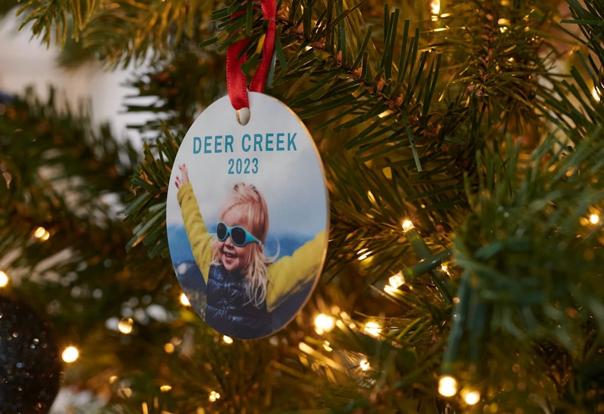 A custom Christmas ornament