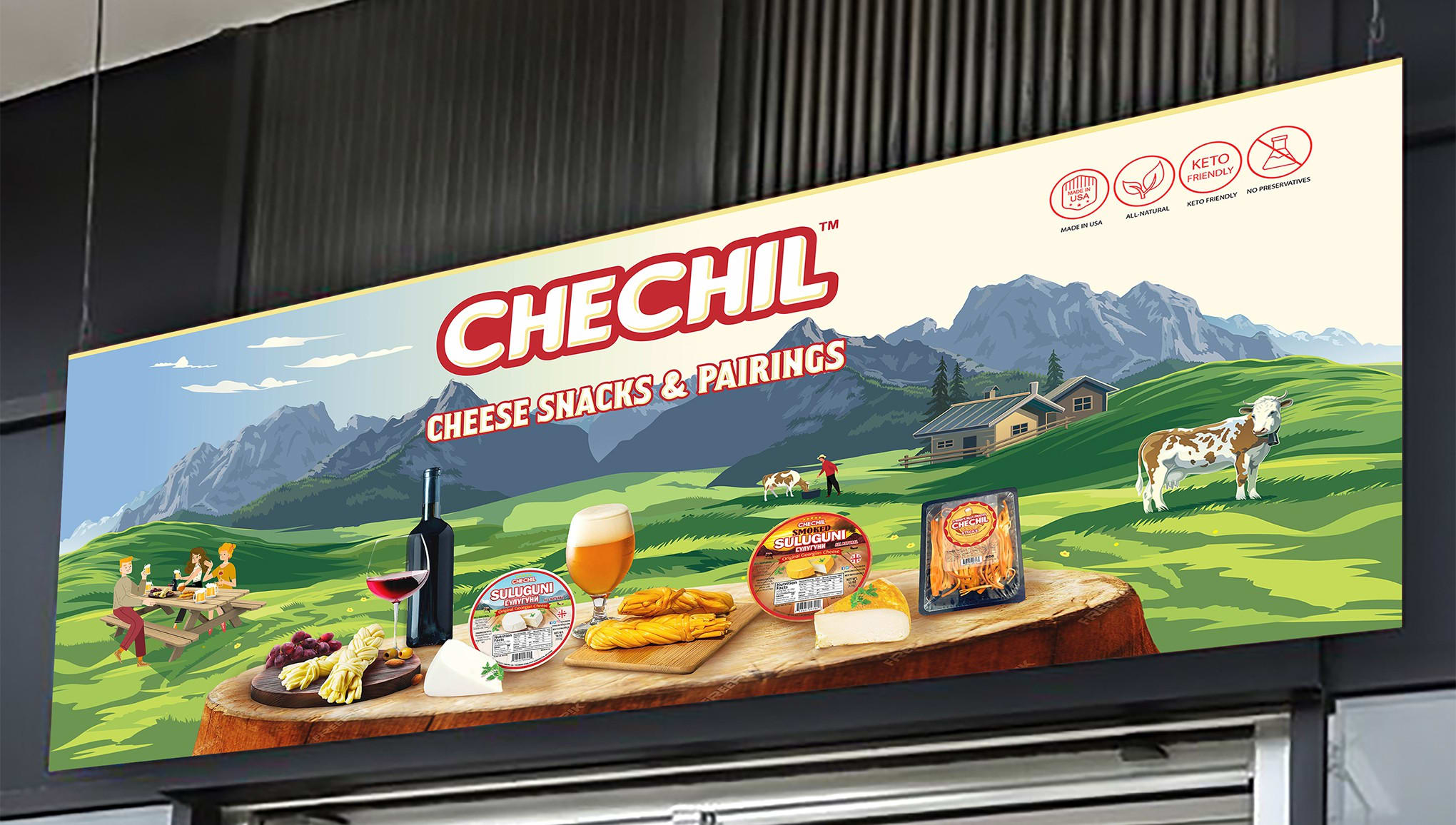 Chechil signage design