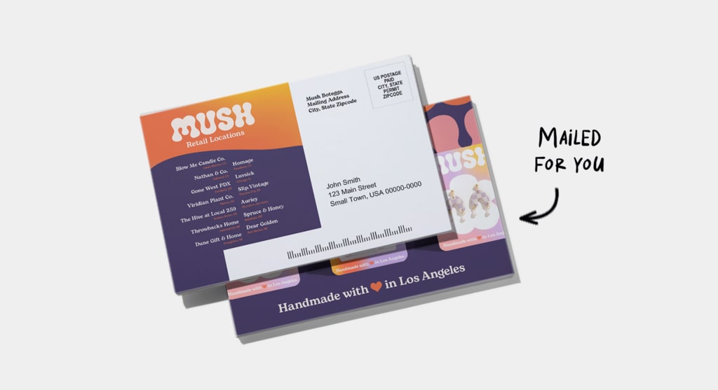 Direct mail postcard