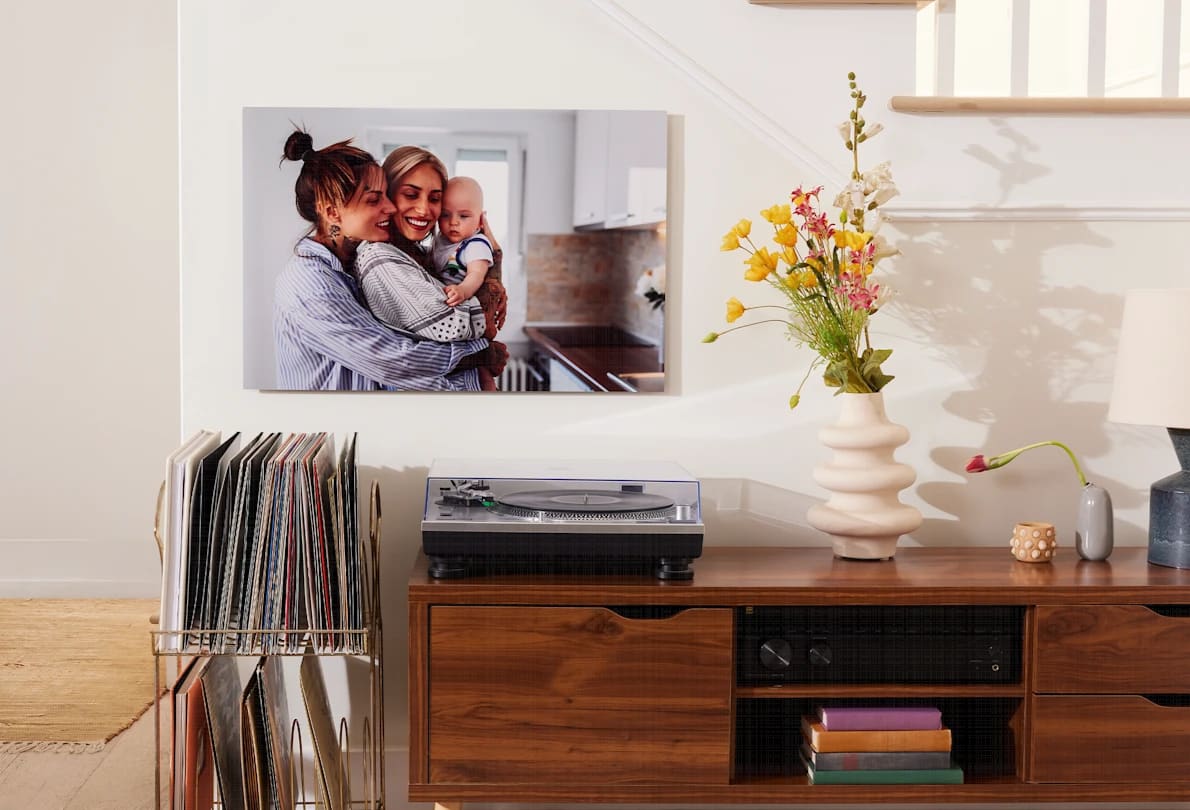 Metal print wedding anniversary gift idea