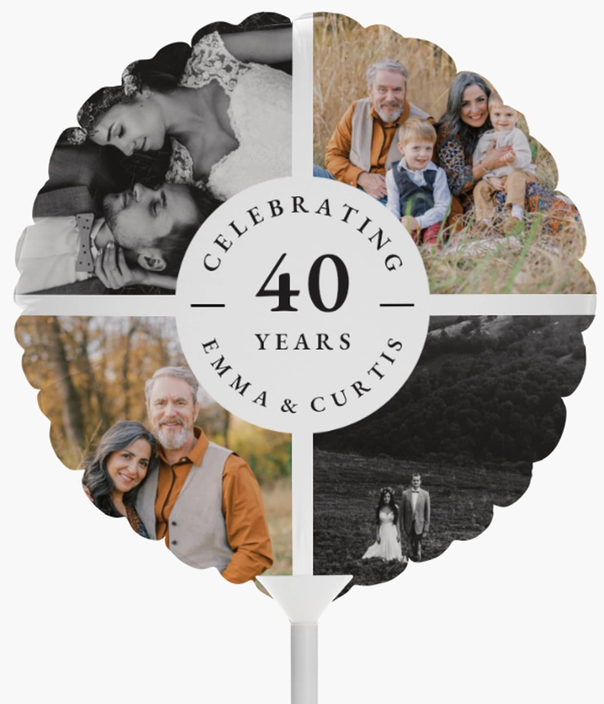40th wedding anniversary balloon