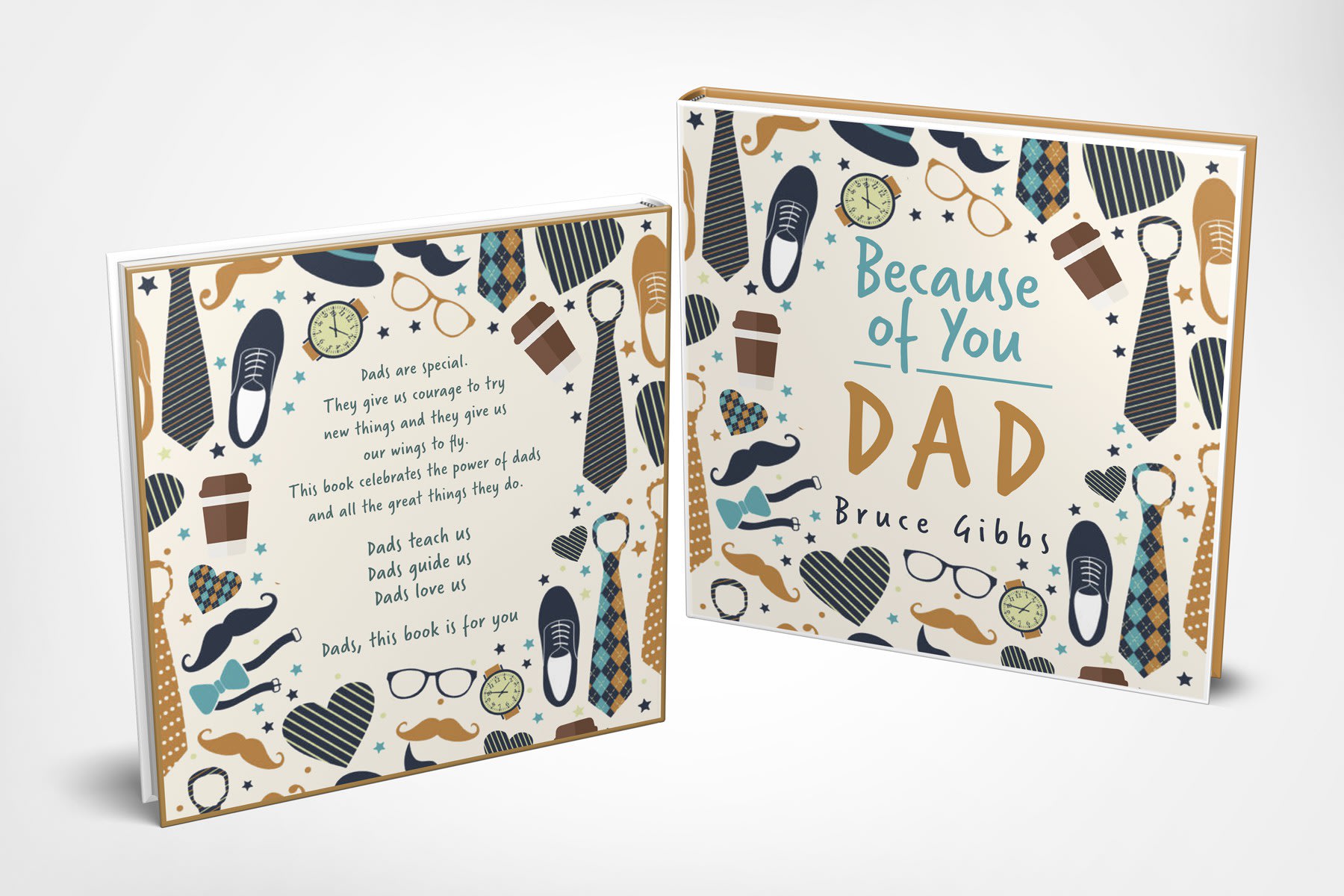 Illustrated book cover as a Father’s Day gift idea