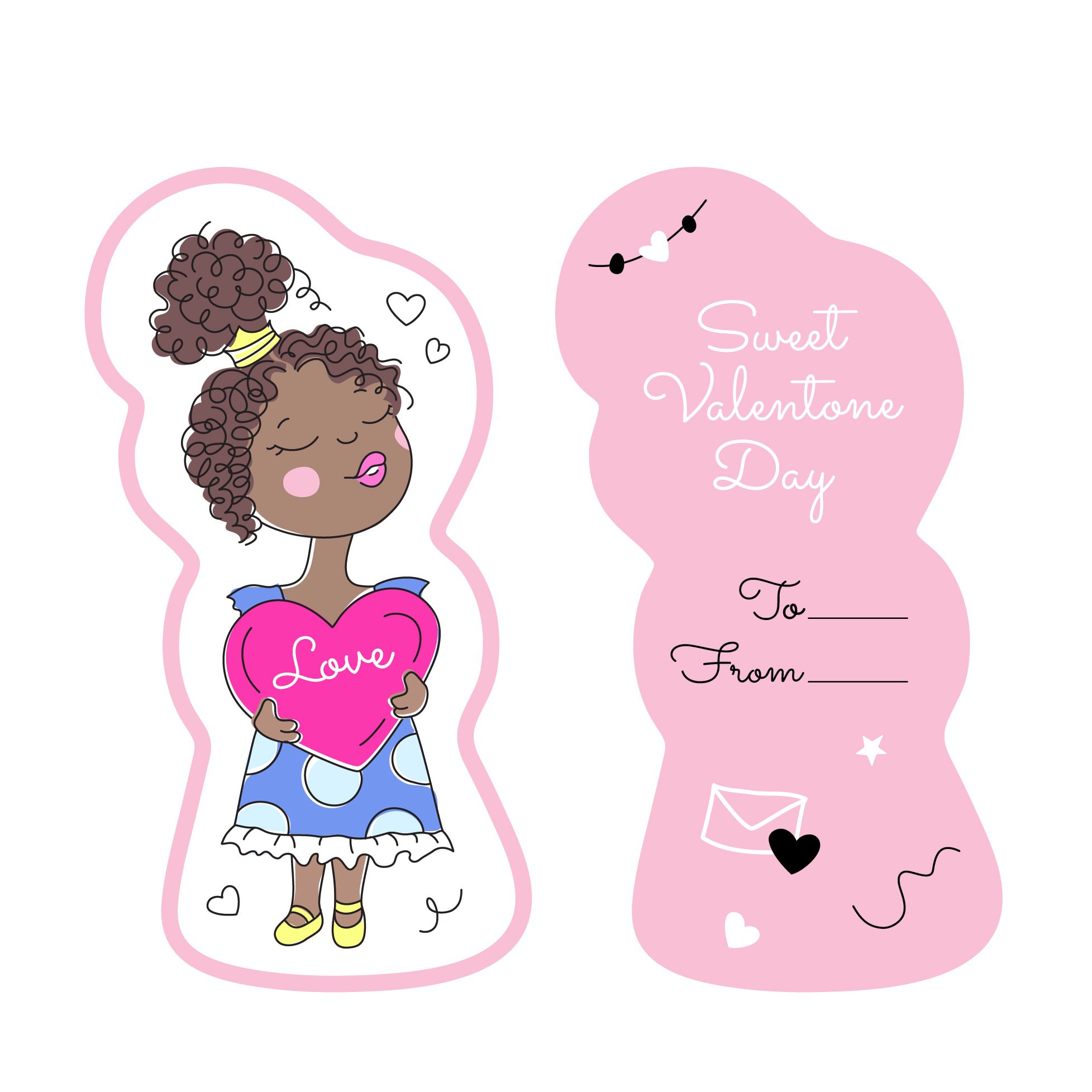 Valentine's Day card design by Julia S