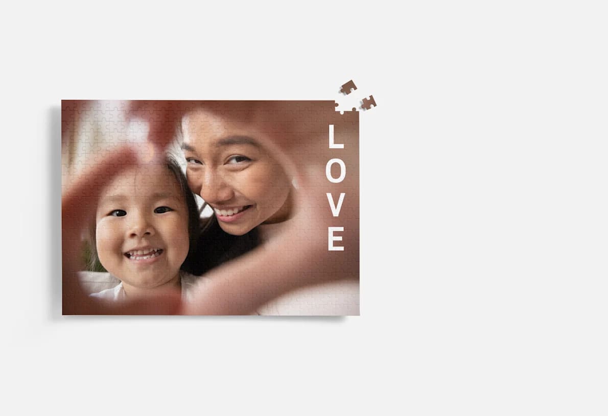 50th birthday gift idea: custom puzzle of your favorite photo together