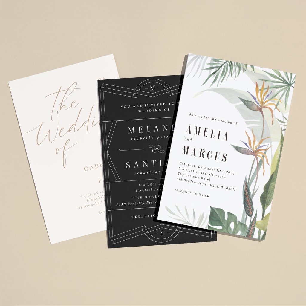 Personalized wedding stationery