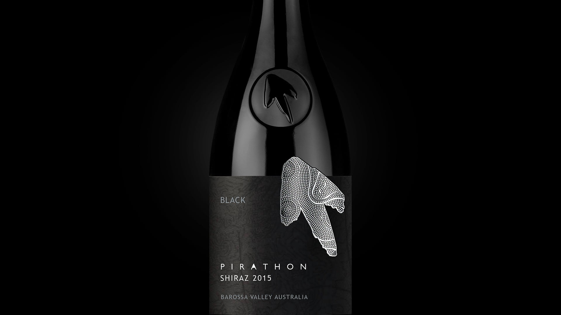 Wine label with an Australian print Back to Your Roots packaging design trend