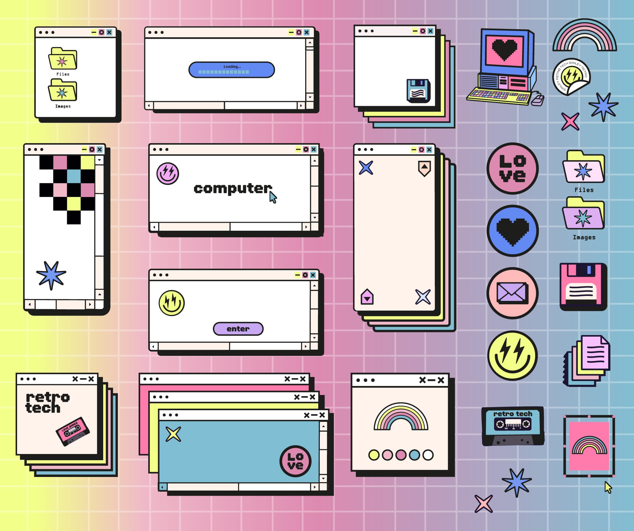 Custom Cyber Monday sticker design