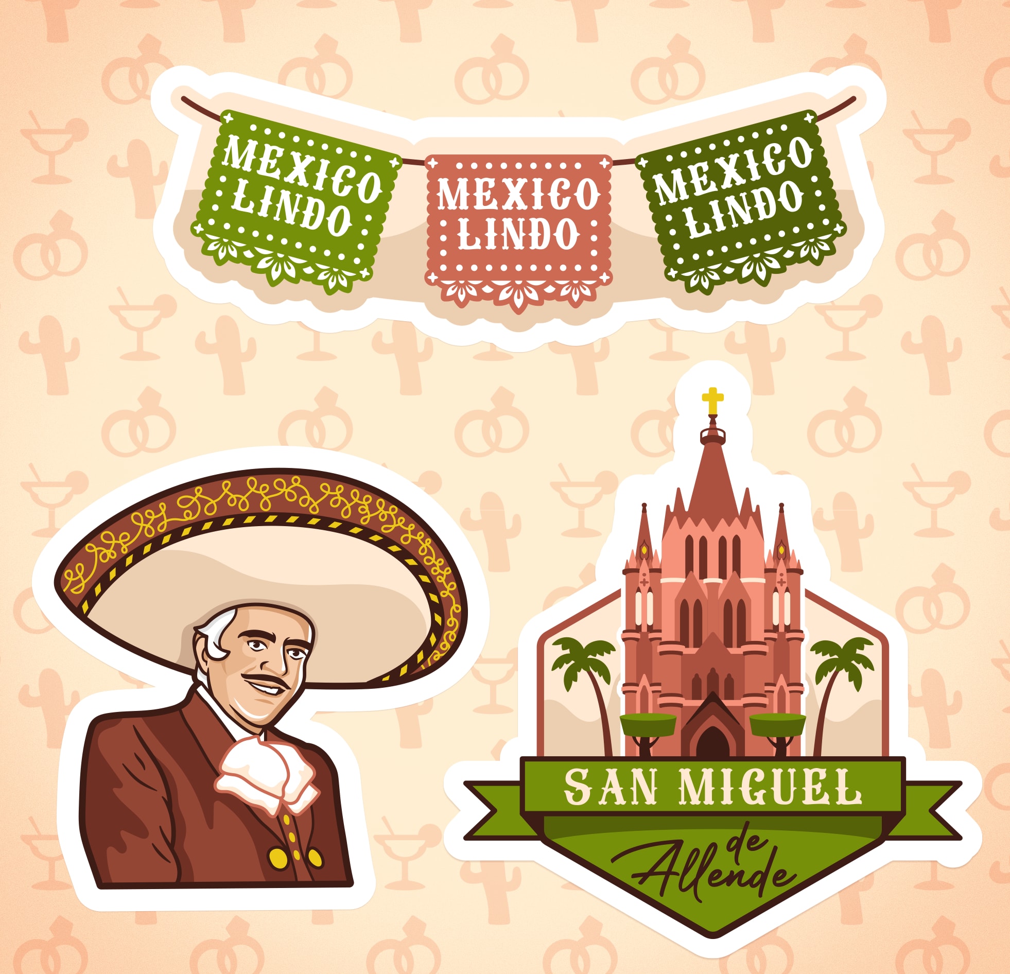 Mexico Cinco de Mayo custom sticker design