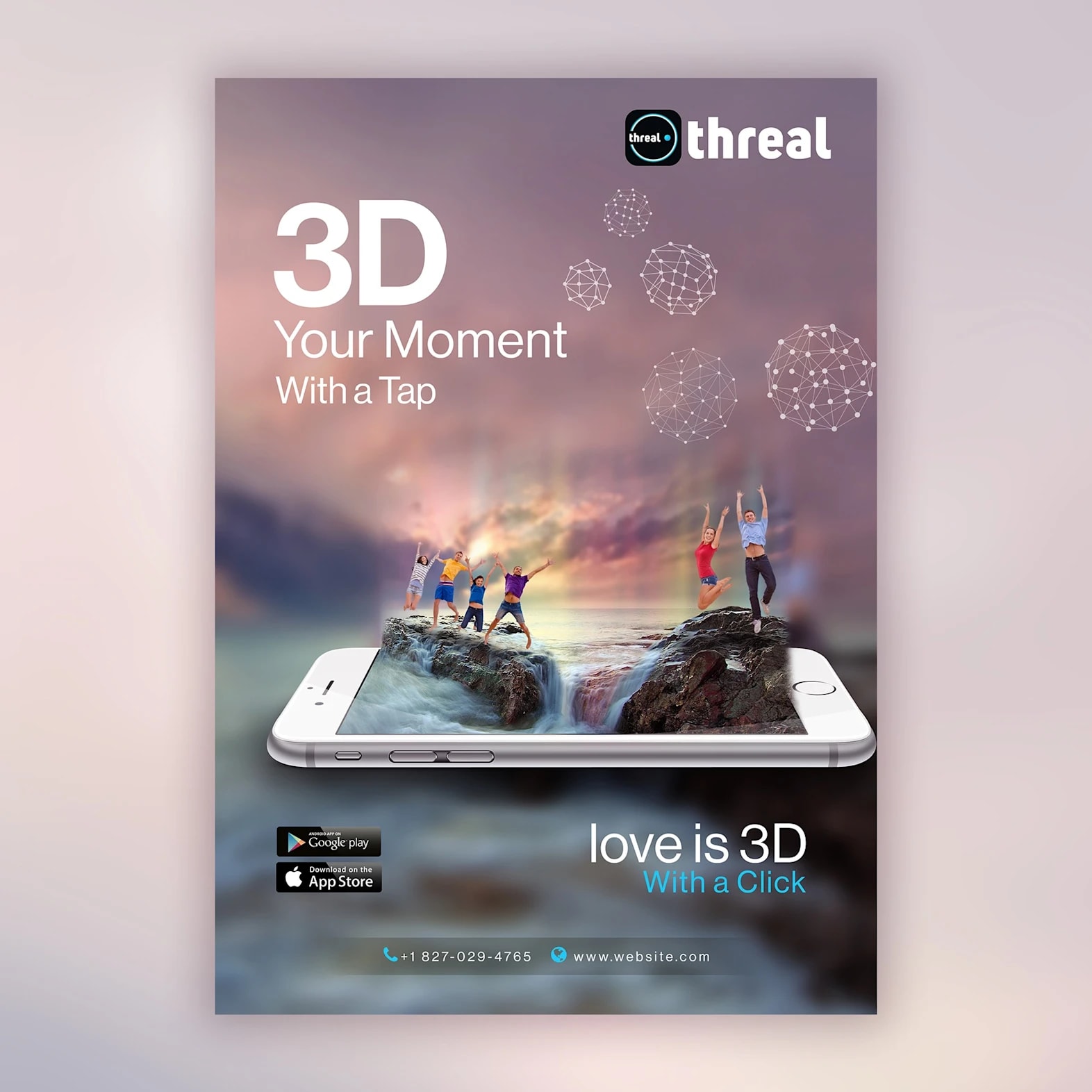 Poster design with a clear message