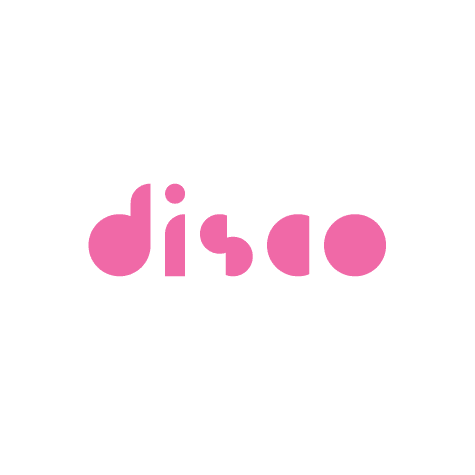 Logo color meaning: pink logo design for a disco