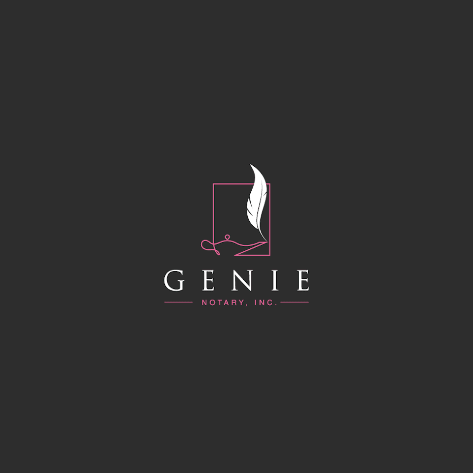 Logo color meaning: elegant pink logo design on black background