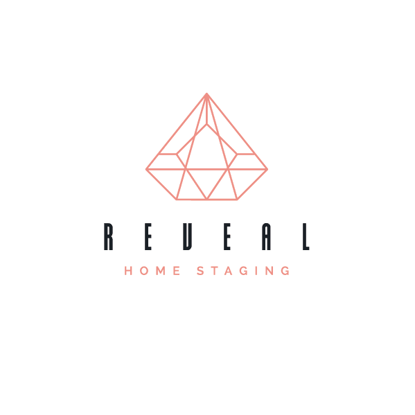 Logo color meaning: pink logo design for a home staging company