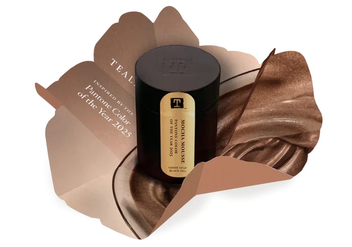 Special edition mocha mousse artisan tea in packaging