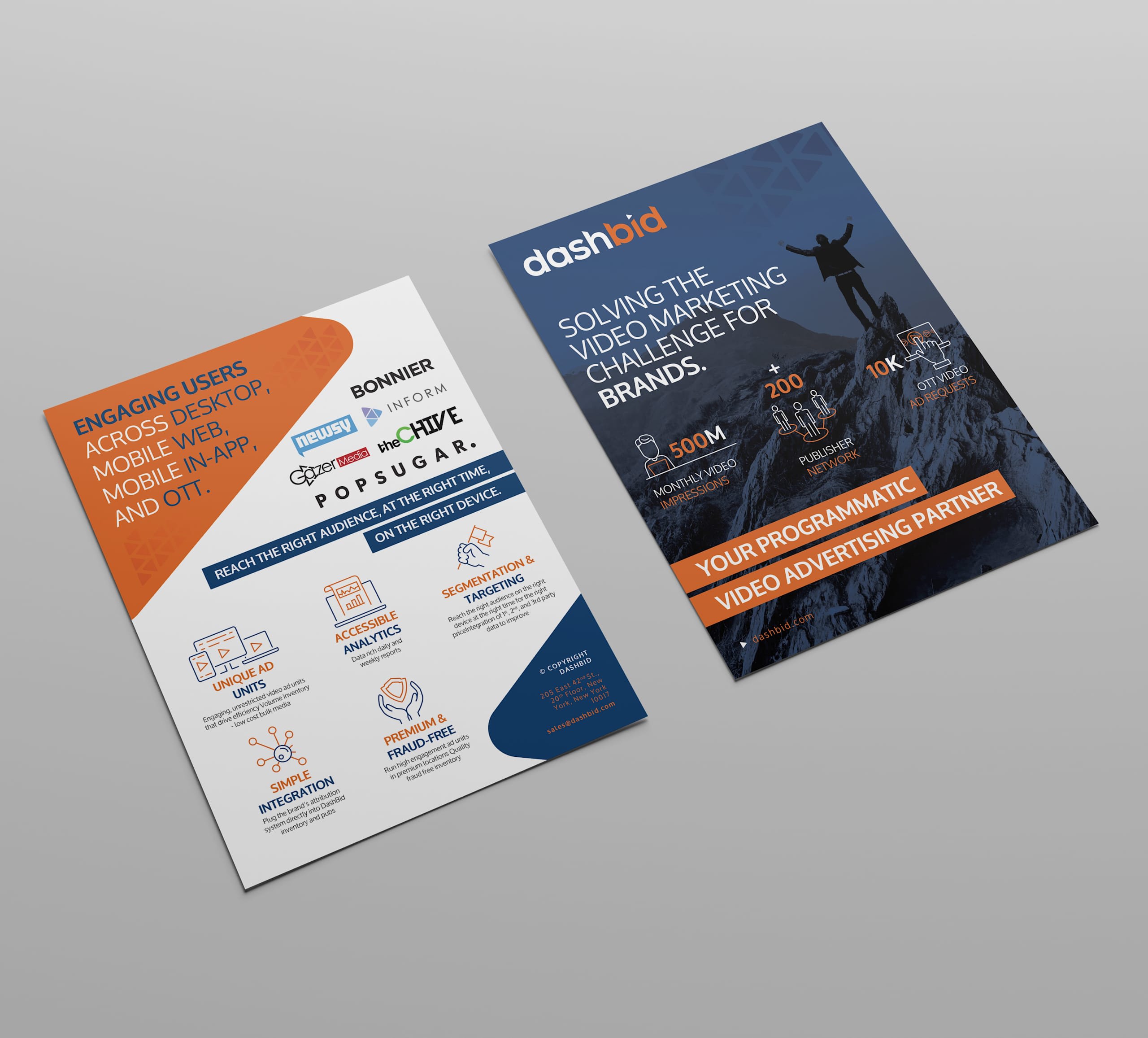 classic yet modern standard size flyer