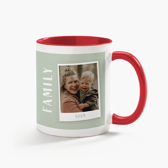 polaroid photo mug design idea