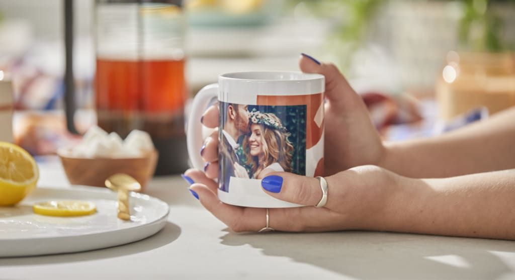 wedding photo mug idea